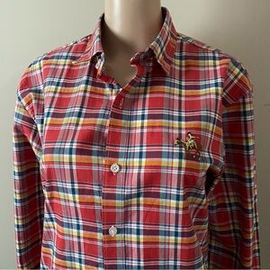 Polo Ralph Lauren Multicolor Plaid Dress Shirt, Men’s medium